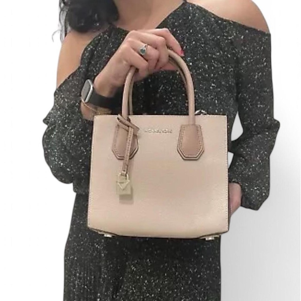 Michael Kors Creamy Pink Mini Tote with Gold Hardware